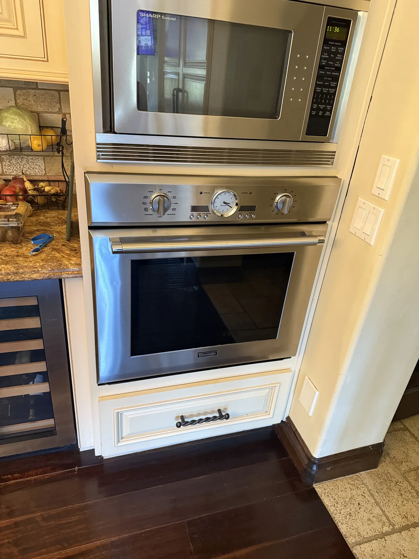A Thermador wall oven after service
